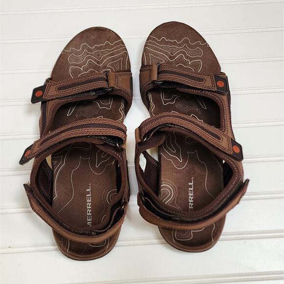 Merrell Men\'s Sandspur Oak Sandals Size 13 Dark Earth Potters Clay main image 6